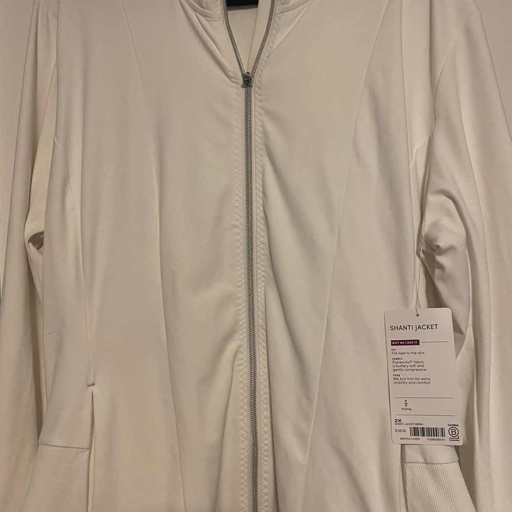 Women’s Athleta Shanti White Jacket